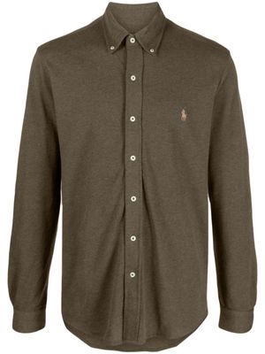 Polo Ralph Lauren chemise en coton à motif brodé - Vert