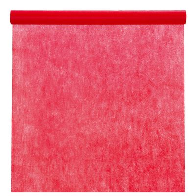 Feest tafelkleed op rol - rood - 120 cm x 10 m - non woven polyester