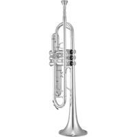 XO 1602-SSS3 127 mm (verzilverd) Bb trompet met koffer