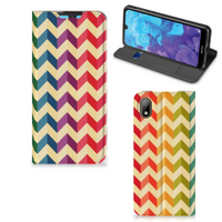 Huawei Y5 (2019) Hoesje met Magneet Zigzag Multi Color