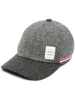 Thom Browne casquette à détail 4 bandes signature - Gris