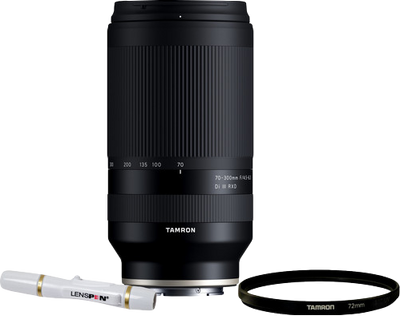 Tamron 70-300mm f/4.5-6.3 Di III RXD Sony FE + UV-Filter 67mm + Elite Lenspen