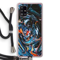 Black Unicorn: Samsung Galaxy A51 5G Transparant Hoesje met koord