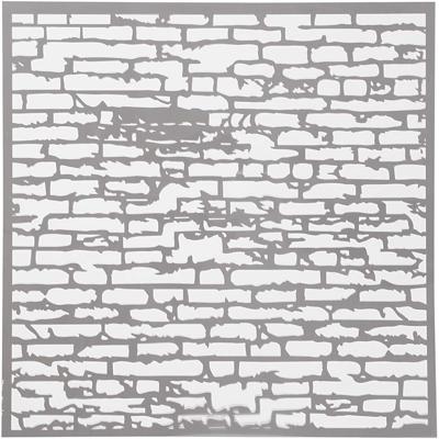 Creativ Company Sjabloon, stenen muur, afm 30,5x30,5 cm, dikte 0,31 mm, 1 vel