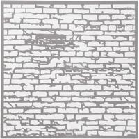 Creativ Company Sjabloon, stenen muur, afm 30,5x30,5 cm, dikte 0,31 mm, 1 vel