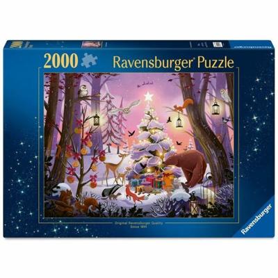 Puzzel Ravensburger NAVIDAD EN EL BOSQUE 2000 Onderdelen