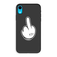 Middle finger white: iPhone XR Biologisch afbreekbaar hoesje