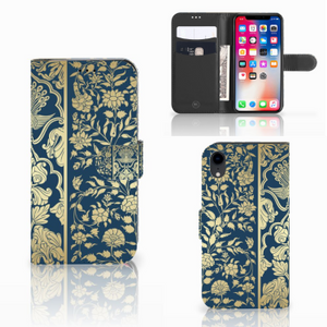 Apple iPhone Xr Hoesje Beige Flowers