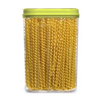 Voedselcontainer strooibus - groen - 1500 ml - kunststof - 15 x 8 x 23 cm - voorraadpot