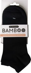 Naproz Bamboo Airco Shortsokken Zwart 3-Pack 39-42