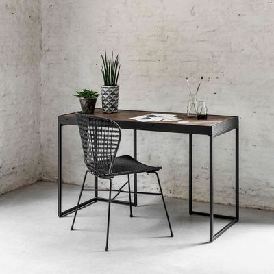 DTP Home Bureau 'Criss Cross' Hout en staal, 125 x 50cm