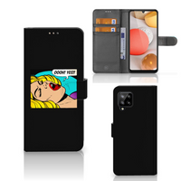 Samsung Galaxy A42 5G Wallet Case met Pasjes Popart Oh Yes - thumbnail