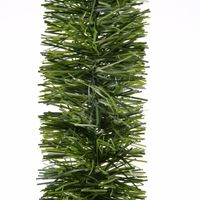 Decoris Kerstslinger-guirlande - groen - glanzend lametta - 270 cm - thumbnail