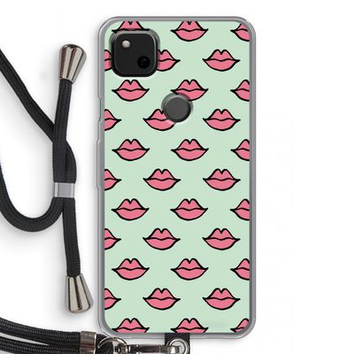 Lipjes: Pixel 4a Transparant Hoesje met koord