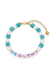 Sporty & Rich bracelet Healthy serti de perles - Blanc