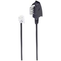Shiverpeaks Fax Aansluitkabel [1x Telefoonstekker Duitsland (TAE-N) - 1x RJ11-stekker 6p2c] 3 m Zwart