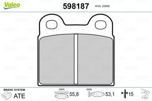 Valeo Remblokset 598187