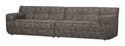 WOOOD 4-zits Bank 'Timor' Chenille, kleur Grafiet