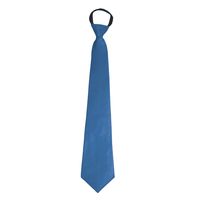 Carnaval verkleed accessoires stropdas - blauw - polyester - heren/dames - thumbnail
