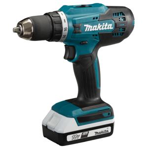 Makita DF488D002 Accu-schroefboormachine 18 V 1.5 Ah Li-ion Incl. 2 accus, Incl. lader, Incl. koffer