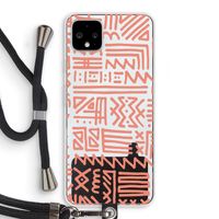 Marrakech Pink: Pixel 4 XL Transparant Hoesje met koord