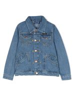 Mini Rodini veste en jean à détails de zips - Bleu - thumbnail