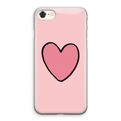 Hartje: iPhone 8 Transparant Hoesje