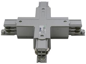Kruiskoppeling X voor een spanningsrail aluminium 169-009