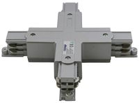 Kruiskoppeling X voor een spanningsrail aluminium 169-009