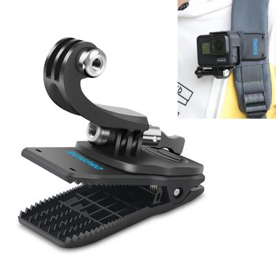 360 graden rotatie J-type rugzak REC-mounts clip Klemhouder met schroef voor DJI osmo actie GoPro NEW HERO/HERO7/6/5/4 en andere Actiecamera's
