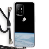 Alone in Space: Oppo A94 5G Transparant Hoesje met koord Alone in Space: Oppo A94 5G Transparant Hoesje met koord