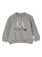 Emporio Armani Kids x Smurfs sweat en coton - Gris