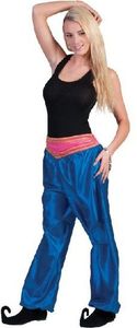 Broek Ali Baba vrouw deluxe blauw