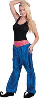 Broek Ali Baba vrouw deluxe blauw