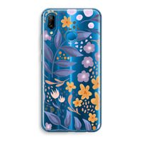 Flowers with blue leaves: Huawei P20 Lite Transparant Hoesje