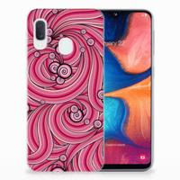 Samsung Galaxy A20e | Hoesje maken | Swirl Pink