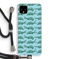 Kroko: Pixel 4 XL Transparant Hoesje met koord