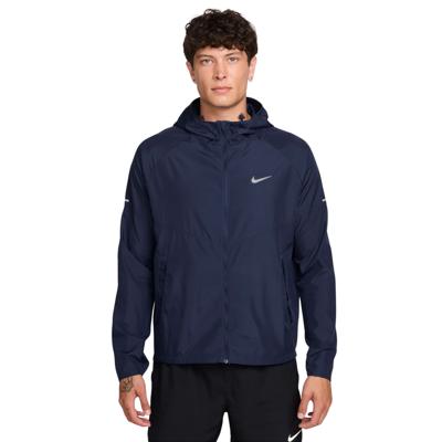 Nike Miler Repel Jack Donkerblauw Zilver Nike Miler Repel Jack Donkerblauw Zilver