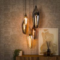 LifestyleFurn Hanglamp 'Luvia' Glas, 5-lamps