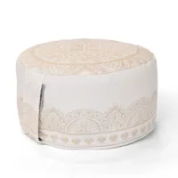 Love Generation Meditatiekussen │ Rond │ Boho Chic Wit