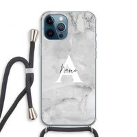 Ivory Marble: iPhone 12 Pro Transparant Hoesje met koord Ivory Marble: iPhone 12 Pro Transparant Hoesje met koord