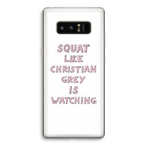 Christian Grey: Samsung Galaxy Note 8 Transparant Hoesje