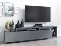 Tv-meubel BOTSWANA 2 lades 2 opbergvakken antraciet - thumbnail