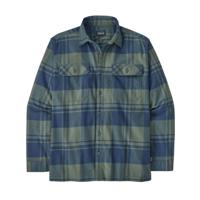 Patagonia L/S Organic Cotton Mw Fjord Flannel Heren Shirt Live Oak: Hemlock Green XS