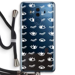 Eye pattern #3: Huawei Mate 10 Pro Transparant Hoesje met koord