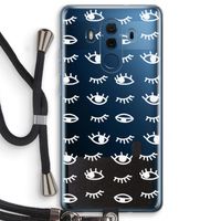 Eye pattern #3: Huawei Mate 10 Pro Transparant Hoesje met koord