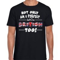 Not only perfect British / Groot Brittannie t-shirt zwart heren - thumbnail