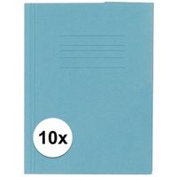 10 x stuks Kangaro dossiermap 24 x 310 cm blauw