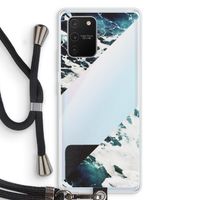 Golven: Samsung Galaxy S10 Lite Transparant Hoesje met koord