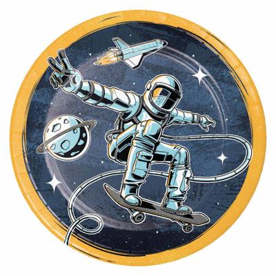 Haza Witbaard astronaut bordjes, 8st.